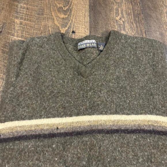Vintage 90s to 2000s Structure Urban Wear Wool Sweater Vest - Picture 2 of 5